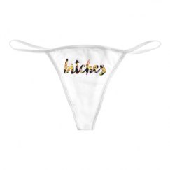 Basic White Thong Underwear