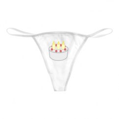 Basic White Thong Underwear