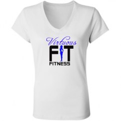 Ladies Slim Fit V-Neck Jersey Tee