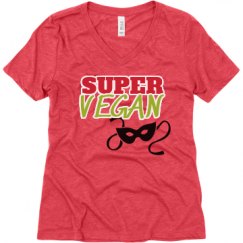 Ladies Relaxed Fit Super Soft Triblend V-Neck Tee