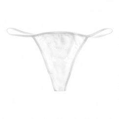 Basic White Thong Underwear