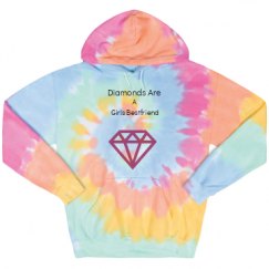 Unisex Tie-Dye Fleece Hoodie