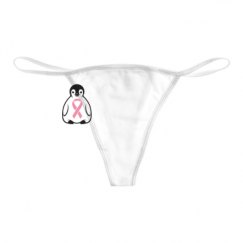 Basic White Thong Underwear