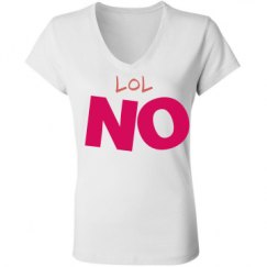 Ladies Slim Fit V-Neck Jersey Tee