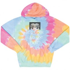 Unisex Tie-Dye Fleece Hoodie