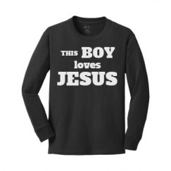 Youth Midweight Cotton Long Sleeve Tee