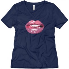 Ladies Relaxed Fit V-Neck Tee