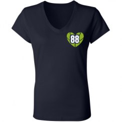 Ladies Slim Fit V-Neck Jersey Tee