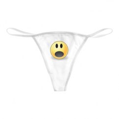 Basic White Thong Underwear