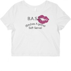 Ladies Slim Fit Crop Top Tee