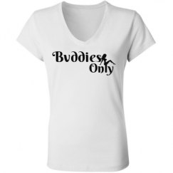 Ladies Slim Fit V-Neck Jersey Tee