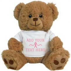 Sweet And Cuddly Custom Breast Cancer Bear