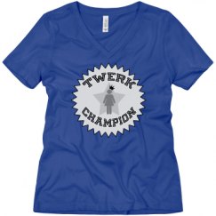 Ladies Relaxed Fit V-Neck Tee