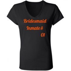 Ladies Slim Fit V-Neck Jersey Tee