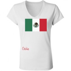 Ladies Slim Fit V-Neck Jersey Tee