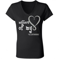 Ladies Slim Fit V-Neck Jersey Tee