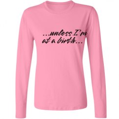 Ladies Relaxed Fit Basic Long Sleeve Tee