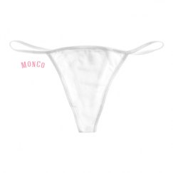 Basic White Thong Underwear