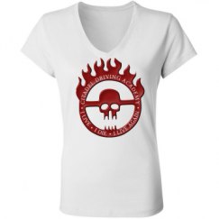 Ladies Slim Fit V-Neck Jersey Tee