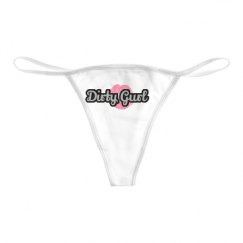 Basic White Thong Underwear