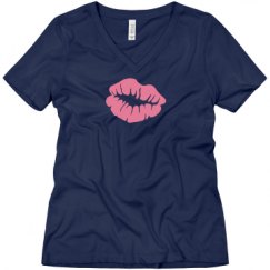 Ladies Relaxed Fit V-Neck Tee