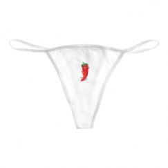 Basic White Thong Underwear