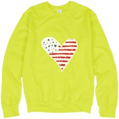 Unisex Neon Crewneck Sweatshirt