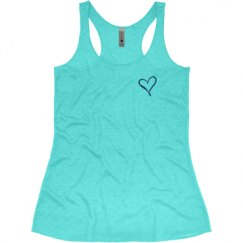 Ladies Slim Fit Super Soft Racerback Triblend Tank