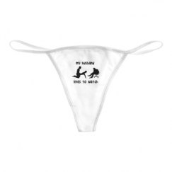 Basic White Thong Underwear