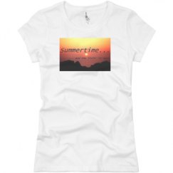 Ladies Slim Fit Basic Promo Jersey Tee