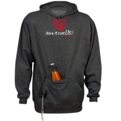 Unisex Beer Holder Tailgate Hoodie