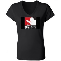 Ladies Slim Fit V-Neck Jersey Tee