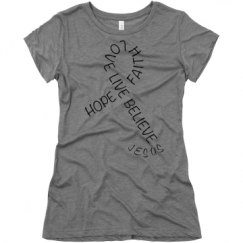 Ladies Slim Fit Super Soft Triblend Tee