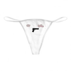 Basic White Thong Underwear