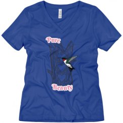 Ladies Relaxed Fit V-Neck Tee