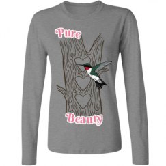 Ladies Relaxed Fit Basic Long Sleeve Tee