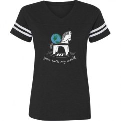 Ladies Relaxed Fit Vintage Sports Tee