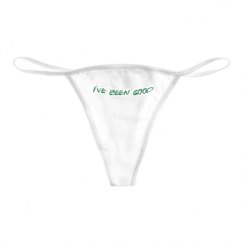 Basic White Thong Underwear