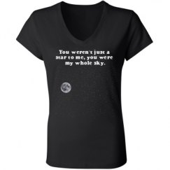 Ladies Slim Fit V-Neck Jersey Tee