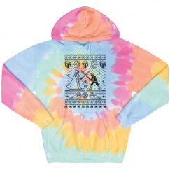 Unisex Tie-Dye Fleece Hoodie