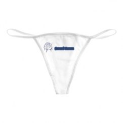 Basic White Thong Underwear