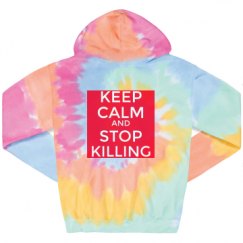 Unisex Tie-Dye Fleece Hoodie