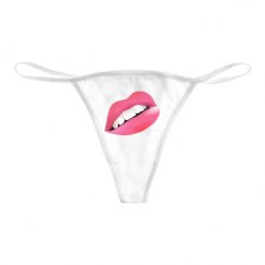 Basic White Thong Underwear