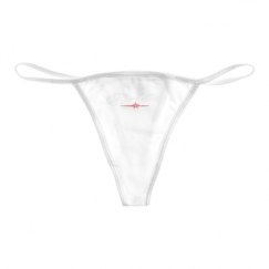 Basic White Thong Underwear