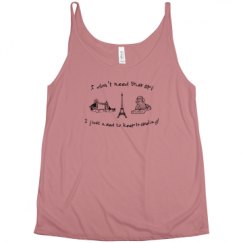 Ladies Flowy Slouchy Tank