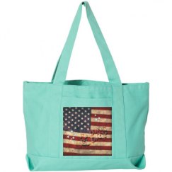 Seaside Cotton Canvas Pigment-Dyed Boat Tote Bag