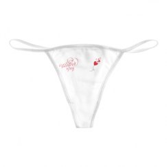 Basic White Thong Underwear