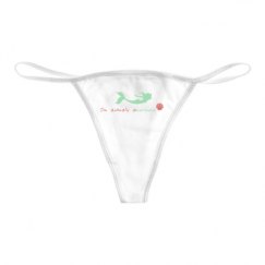 Basic White Thong Underwear