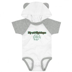 Infant Hooded Raglan Bodysuit with Ears