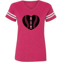 Ladies Relaxed Fit Vintage Sports Tee